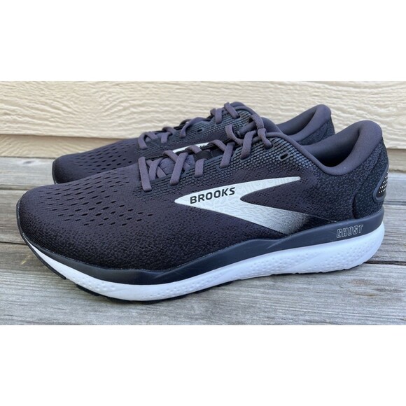 Nice! Brooks Ghost 16 Men\'s 12.5 2E Wide Running Shoes Black *MISSING INSOLES* main image 14